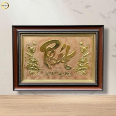 TRANH CHỮ PHÁT BẰNG ĐỒNG VÀNG - KÍCH THƯỚC 54X38CM