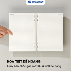 Sổ lò xo 2 đầu kẻ ngang B5 MB-022 120 trang