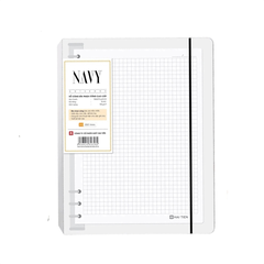 Sổ còng bìa nhựa cứng NAVY A5 200 trang