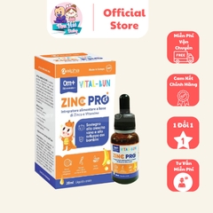 Kẽm VITAL-BUN ZINC PRO 20ml ( Tặng Dầu Tràm Sabifa)