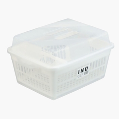 Rổ úp bát đĩa có nắp Inomata