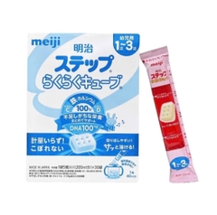 Sữa Meiji thanh Step Raku_raku Cube cho trẻ từ 1 đến 3 tuổi
