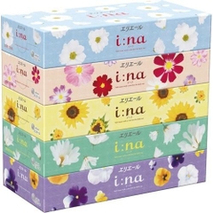 Set 5 hộp khăn giấy Ina 150 tờ x 5