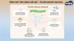 Bỉm Dán Cao cấp Moony Natural Organic size NB 62+4M