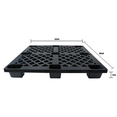 Pallet Nhựa Xuất Khẩu Màu Đen 1200x1000x140mm - VN01-PL