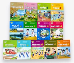 Bộ sách giáo khoa lớp 4 + BT môn chính (17 quyển)