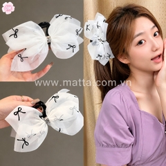 Gắp tóc nơ voan đính đá