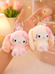 Móc khóa Kitty tai dài