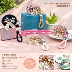 Gương túi 2 mặt+móc khóa ZT185