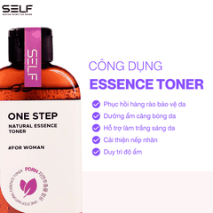 Nước cân bằng kết hợp tinh chất dưỡng da PDRN SELF ONE STEP NATURAL ESSENCE TONER FOR WOMAN