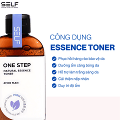 Nước cân bằng kết hợp tinh chất dưỡng da PDRN SELF ONE STEP NATURAL ESSENCE TONER FOR MAN