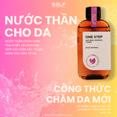 Nước cân bằng kết hợp tinh chất dưỡng da PDRN SELF ONE STEP NATURAL ESSENCE TONER FOR WOMAN