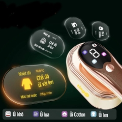 Bàn ủi mini du lịch TinGO 4in1 công suất 1200w mạnh mẽ nhỏ gọn xoay tay cầm mang đi công tác