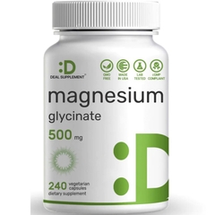 DS Magnesium Glycinate 500mg (240 Viên Veggie)