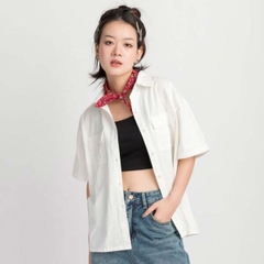 Áo sơ mi oversize tay ngắn