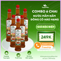 6 chai Nước Mắm Nấm Đông Cô 500ml