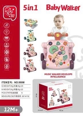Xe tập đi 5in1 (Xanh, Hồng)