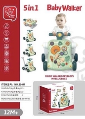 Xe tập đi 5in1 (Xanh, Hồng)