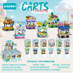 Bộ xếp hình quầy ăn vặt mini mã 11067B (bán khay 12 hộp)