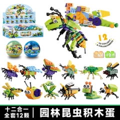 Bộ xếp hình côn trùng mã SM196B ( bán 12b/ khay)
