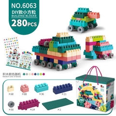 Bộ xếp hình khối xây dựng 280pcs mã 6063