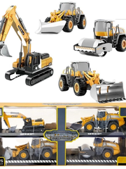 Set 4 xe công trình hợp kim mã 825A