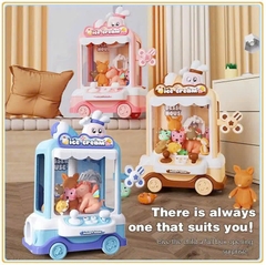 Gắp thú có bánh xe màu Hồng mã 1026-68