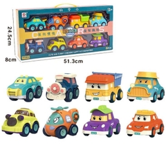 Set 8 xe ô tô Poli mã BJ660