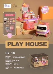Ô tô 2in1 biến hình trang điểm cam vỏ đẹp