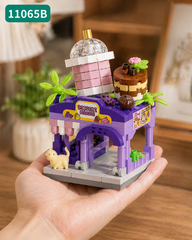 Bộ xếp hình phố ẩm thực mini mã 11065B (bán khay 12 hộp)