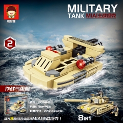 Bộ xếp hình xe tăng chiến đấu MIAI 9 mẫu mã 11054B (Bán lốc 8 hộp)