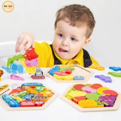 Tranh ghép nổi hình lục giác mã MWT-6