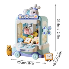 Gắp thú có bánh xe màu Xanh mã 1026-68