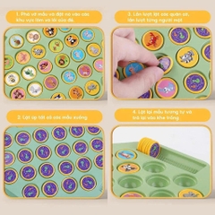 Cờ lật hoa quả/ động vật 52pcs mã B1189