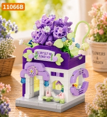 Bộ xếp hình tiệm hoa mini mã 11066B (bán khay 12 hộp)