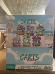 Bộ xếp hình quầy ăn vặt mini mã 11067B (bán khay 12 hộp)