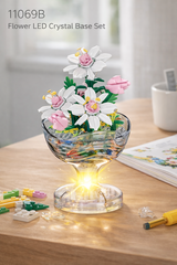 Bộ xếp hình cốc HOA phát sáng mã 11069B (Bán lốc 6 hộp)