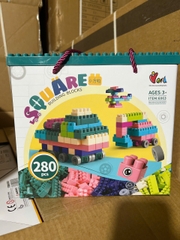 Bộ xếp hình khối xây dựng 280pcs mã 6063