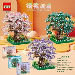 Bộ xếp hình cây hoa anh đào 2000pcs mã 32076