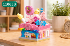 Bộ xếp hình phố ẩm thực mini mã 11065B (bán khay 12 hộp)