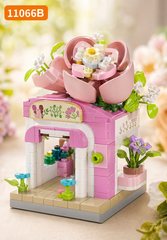 Bộ xếp hình tiệm hoa mini mã 11066B (bán khay 12 hộp)