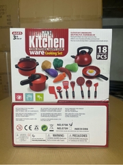 Bộ nấu ăn 18pcs ĐỎ mã 5738