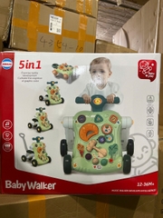 Xe tập đi 5in1 (Xanh, Hồng)