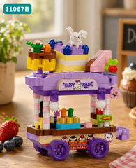 Bộ xếp hình quầy ăn vặt mini mã 11067B (bán khay 12 hộp)