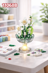 Bộ xếp hình cốc HOA phát sáng mã 11068B (Bán lốc 6 hộp)