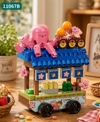 Bộ xếp hình quầy ăn vặt mini mã 11067B (bán khay 12 hộp)