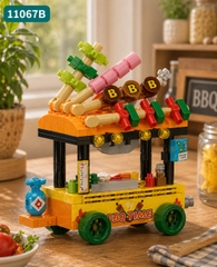 Bộ xếp hình quầy ăn vặt mini mã 11067B (bán khay 12 hộp)