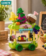 Bộ xếp hình quầy ăn vặt mini mã 11067B (bán khay 12 hộp)