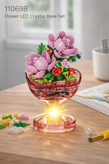 Bộ xếp hình cốc HOA phát sáng mã 11069B (Bán lốc 6 hộp)