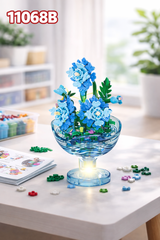 Bộ xếp hình cốc HOA phát sáng mã 11068B (Bán lốc 6 hộp)